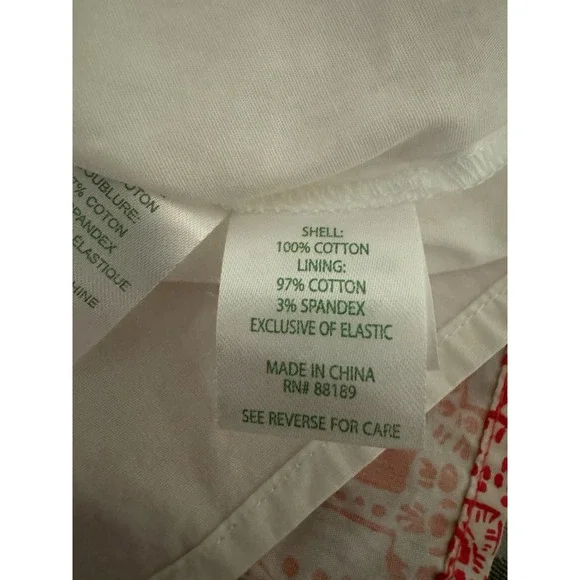 Lily Pulitzer Rocko Eyelet Romper Size 8 Red Pink - Picture 5 of 5